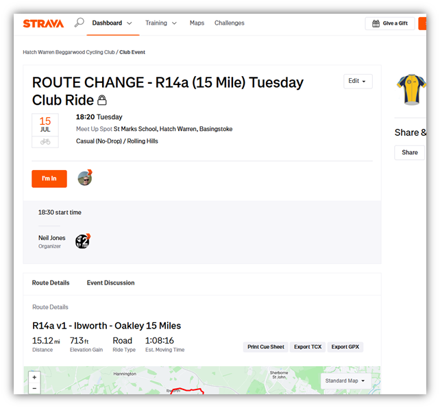 Route change R14a